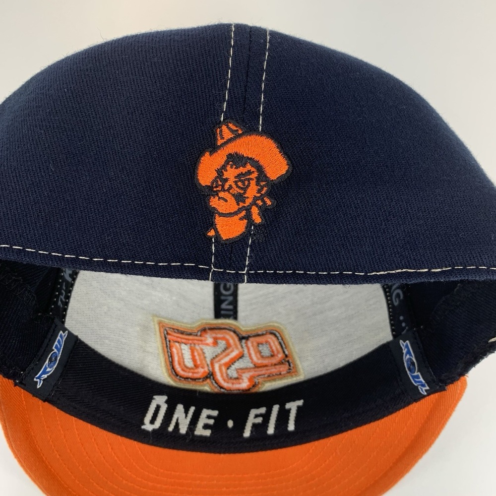 OSU Cowboys Hat Oklahoma State Orange Black L/XL Stretch Baseball Cap TOW King - Picture 15 of 16